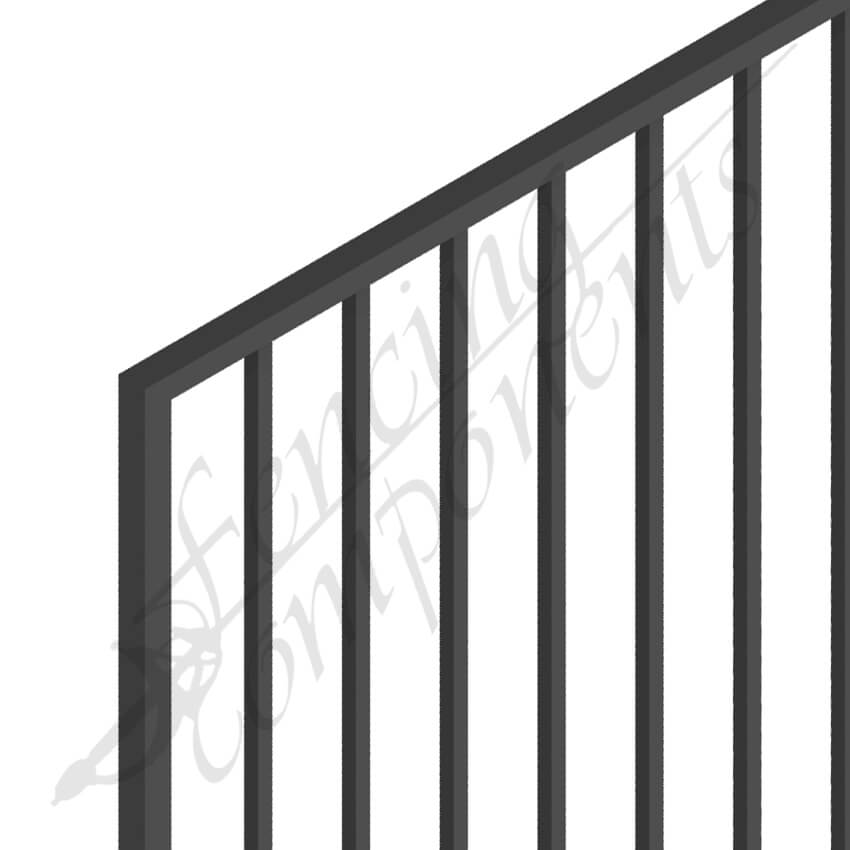 Fencing Components_Steel Gate 970x1200H (Texture Black)