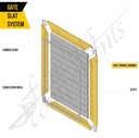 Gate - Frame Channel_Fencing Components_Aluminium Slat System Panel Gate DIY 6m