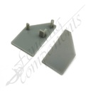 Fencing Components_Grey Slat Cap for Panel Frame (Right)