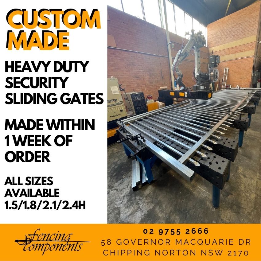 Security Sliding Gate Steel 1.8H x 4W - Gal