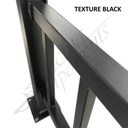 Fencing Components_Steel Railing Panel - Level/Fixed 1790x900H (Texture Black)