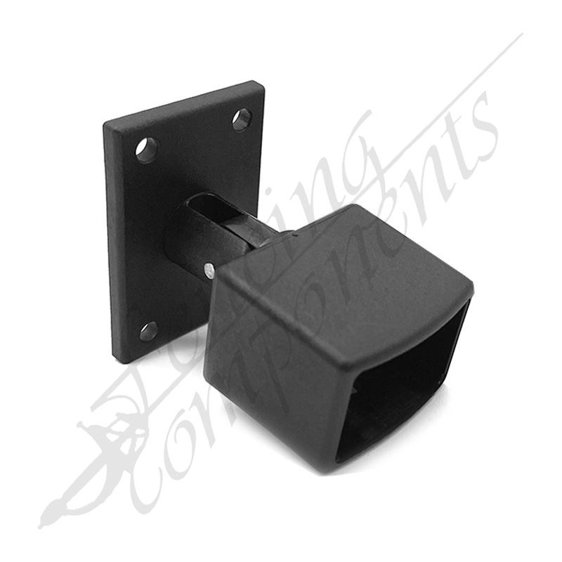 38x25 Swivel Pivot 360° Fence Bracket Black [SINGLE]