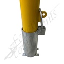 Fencing Components_In-Ground Removable Bollard - 90mm Pad Lock