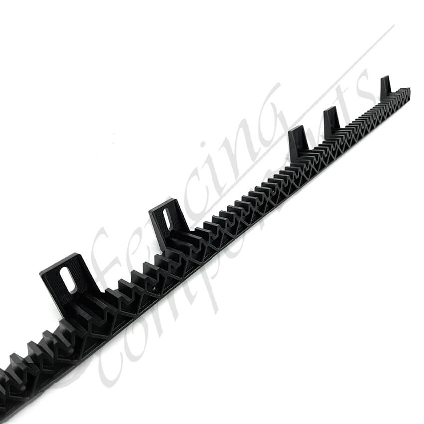 Fencing Components_1 Metre 6 Bracket - Nylon Gear Rack (with Metal Core)