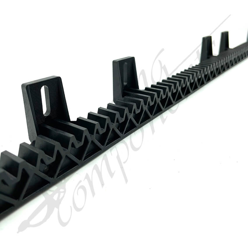Fencing Components_1 Metre 6 Bracket - Nylon Gear Rack (with Metal Core)