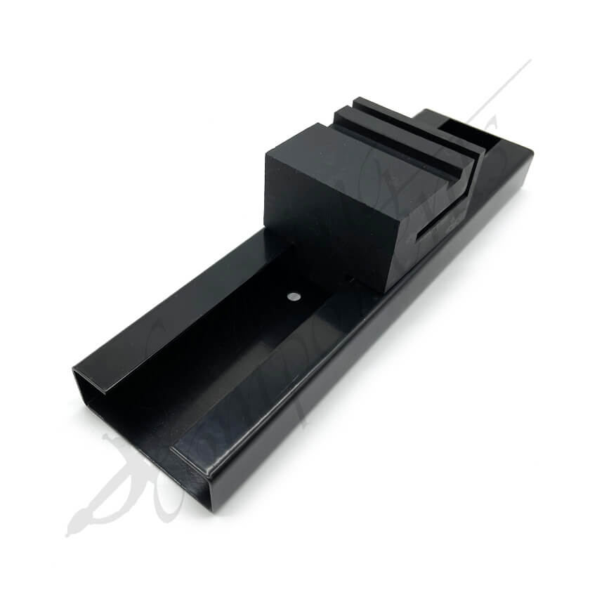 Fencing Components_C-Channel for 75mm Sliding Block - Black (Sliding Block not included)
