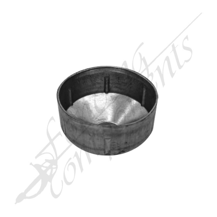 Fencing Components_50NB Round Steel Cap Pre-Galv Steel (Inner Ø 61mm)
