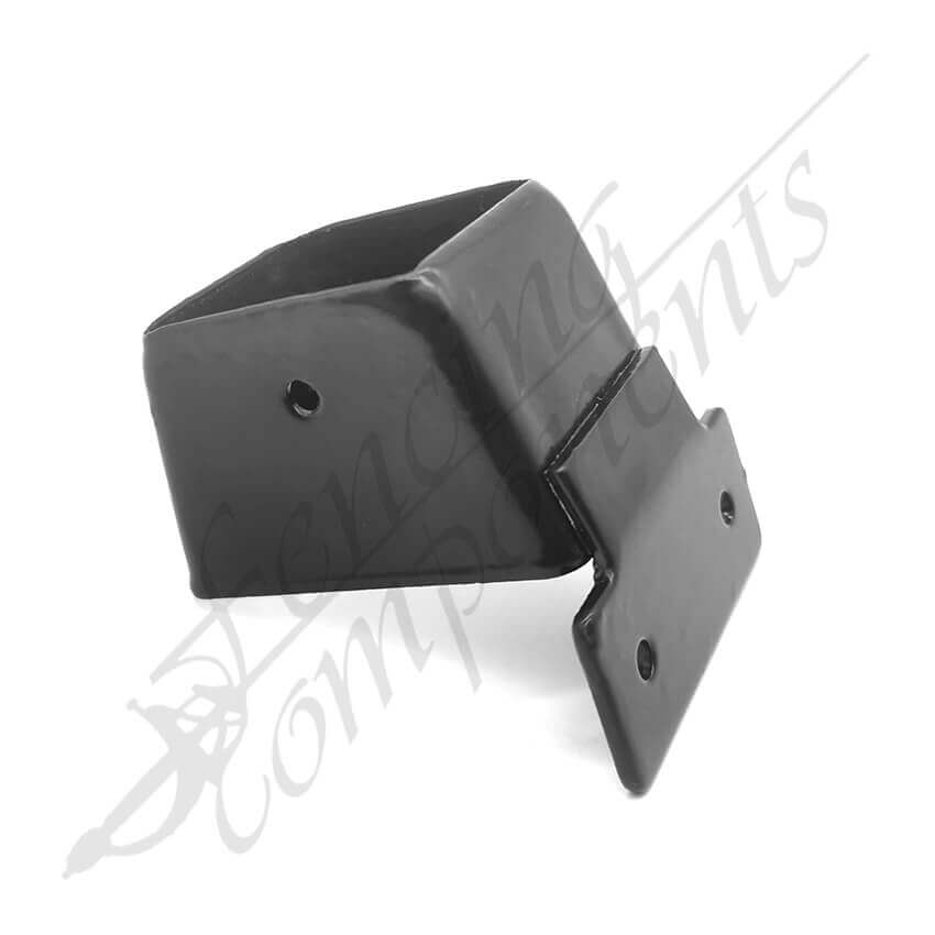 Fencing Components_40x40 Security Bracket Horizotal Angle Hot Dip Gal (Black)
