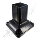 Fencing Components_Post Bracket 50x50 Alu PDC (Black) 1.6mm