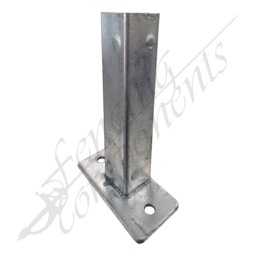 Fencing Components_Post Bracket 50x50x1.6 SIDE MOUNTED / 135x70x4 Baseplate (#8020B)