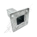 Fencing Components_Post Bracket 75x75x2.0 Hot Dip Gal (150x150x 10mm base plate)