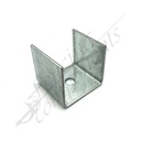 Fencing Components_U Bracket for 65x65 post Galvanised steel