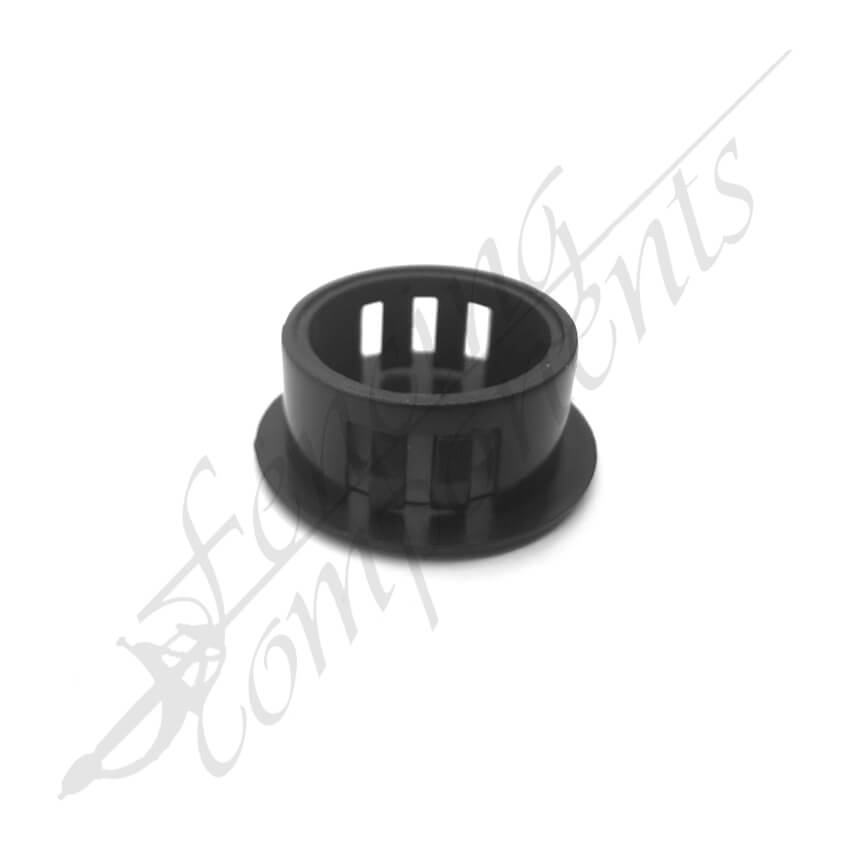 Fencing Components_19mm Flat Round Plastic Plug (Black)