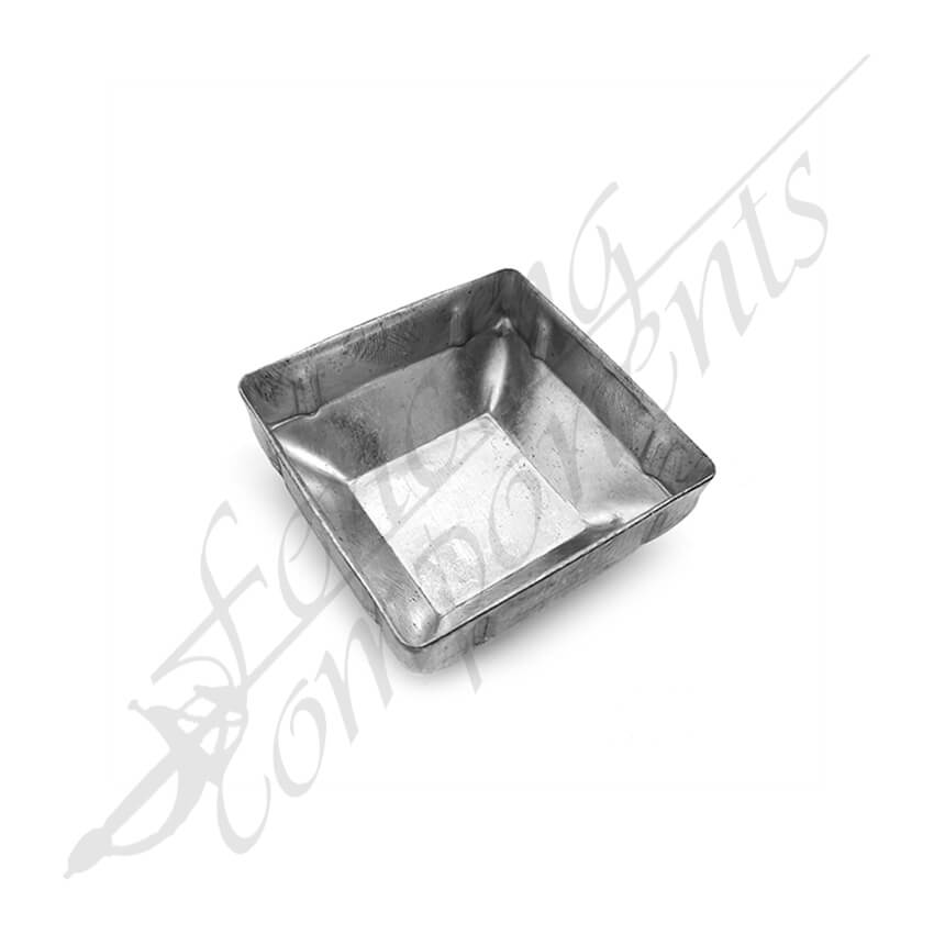 Fencing Components_40x40mm Steel Square Cap Pre-Gal 1.2mm thick