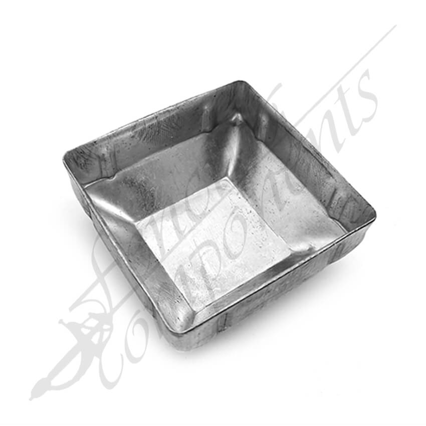 Fencing Components_90x90mm Steel Square Cap Pre-Gal 1.2mm thick