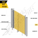 Panel - Slats_Fencing Components_Aluminium Slat System Panel Gate DIY