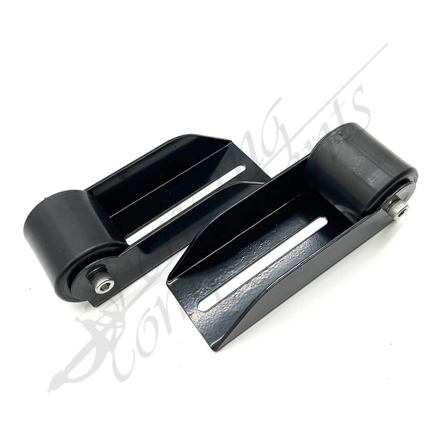 Fencing Components_65 Dia x 67mm Nylon Roller Gate Guide with Ball Bearing and RAIN GUARD [PAIR]
