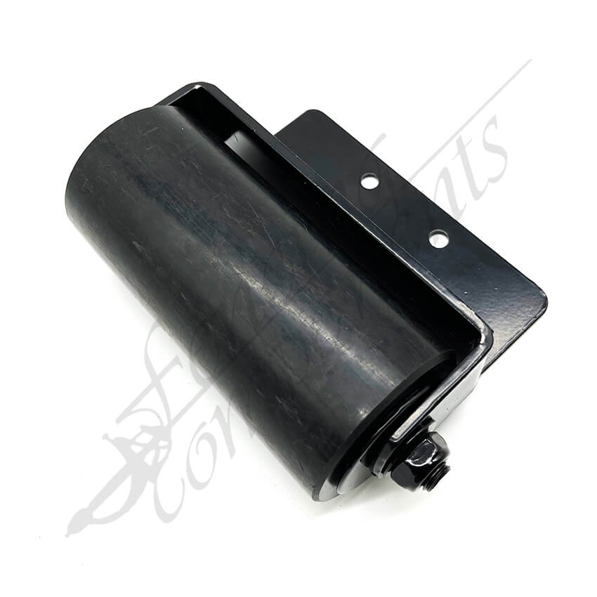 Fencing Components_65 Dia x155mm Nylon Top Roller (Heavy Duty Bracket) - Black [PAIR]