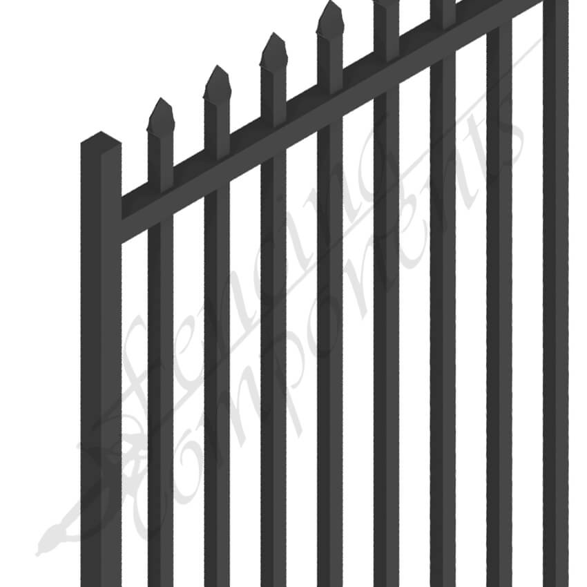 Fencing Components_Security Gate XLT Steel Black 2.1H x 1.0W