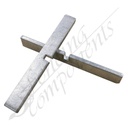 Fencing Components_90mm Cross Aluminium 15x5