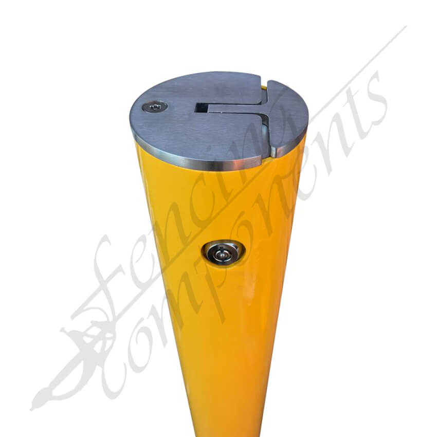Fencing Components_Removable Surface Mount Bollard - Key Lock - 90 Dia x 1000 mm High