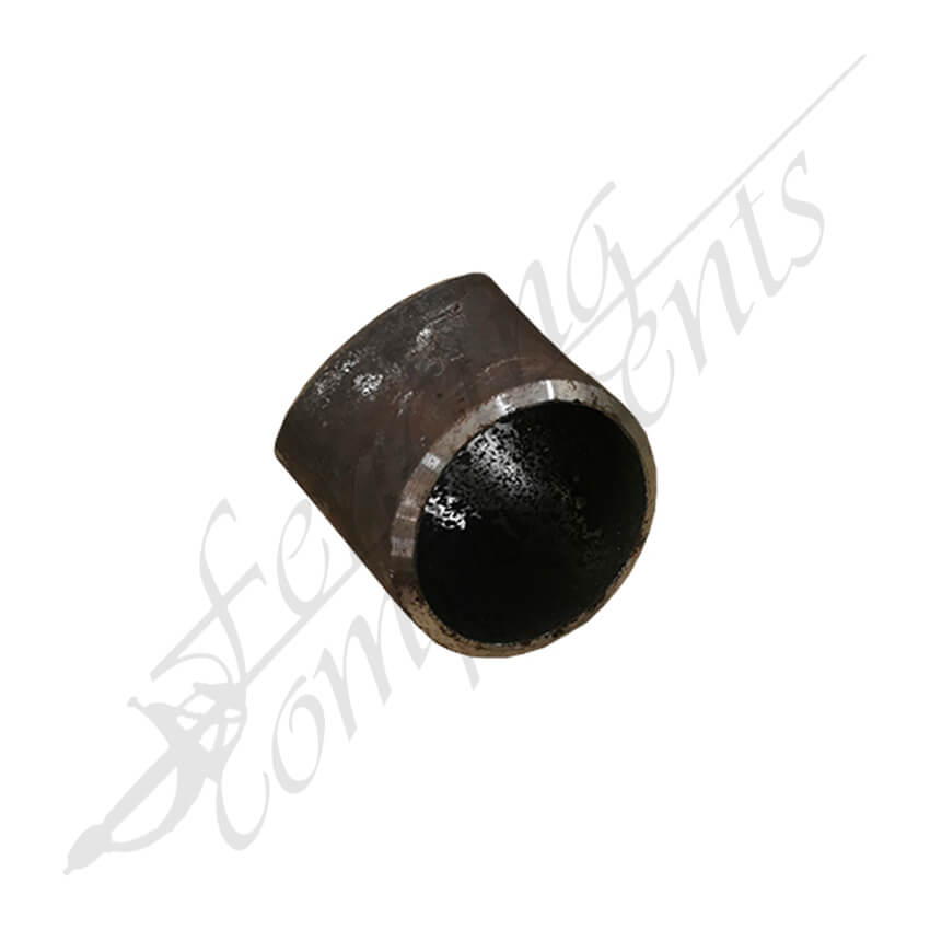 Fencing Components_Elbow Bend 40NB (48.6mm Outside) 45 Degrees Black Steel