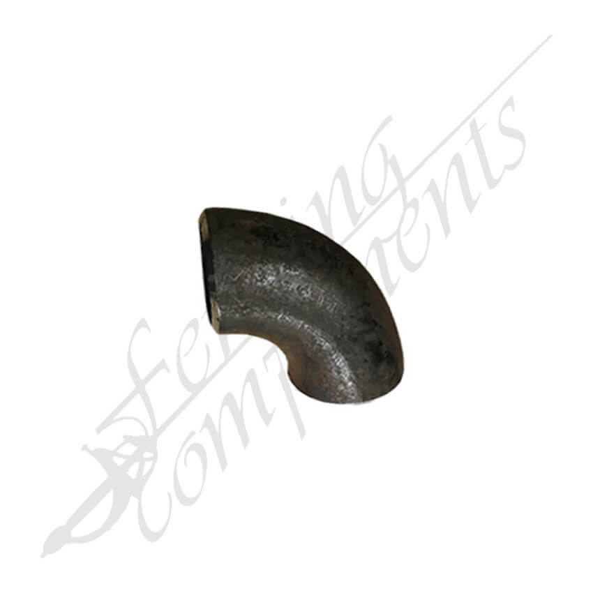 Fencing Components_Elbow Bend 25NB (33.4mm Outside) 90 Degrees Black Steel
