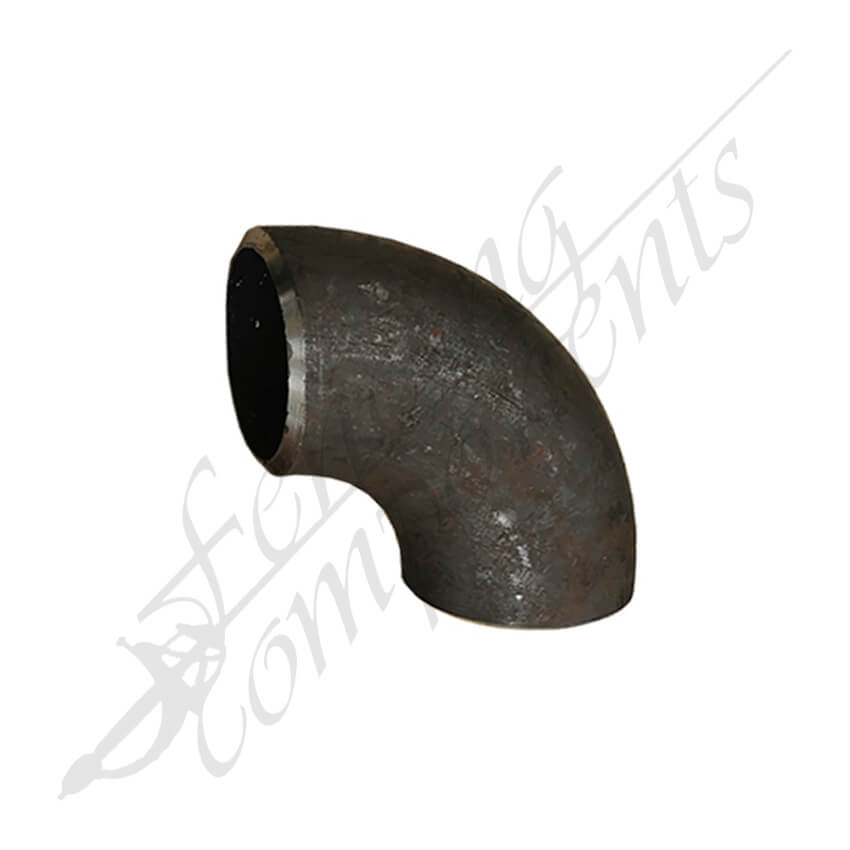 Fencing Components_Elbow Bend 40NB (48.6mm Outside) 90 Degrees Black Steel