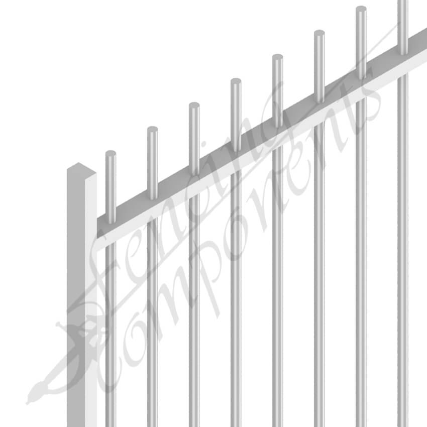 Fencing Components_Gate Aluminium Level ROD TOP 970W x 1.2H (Monument)