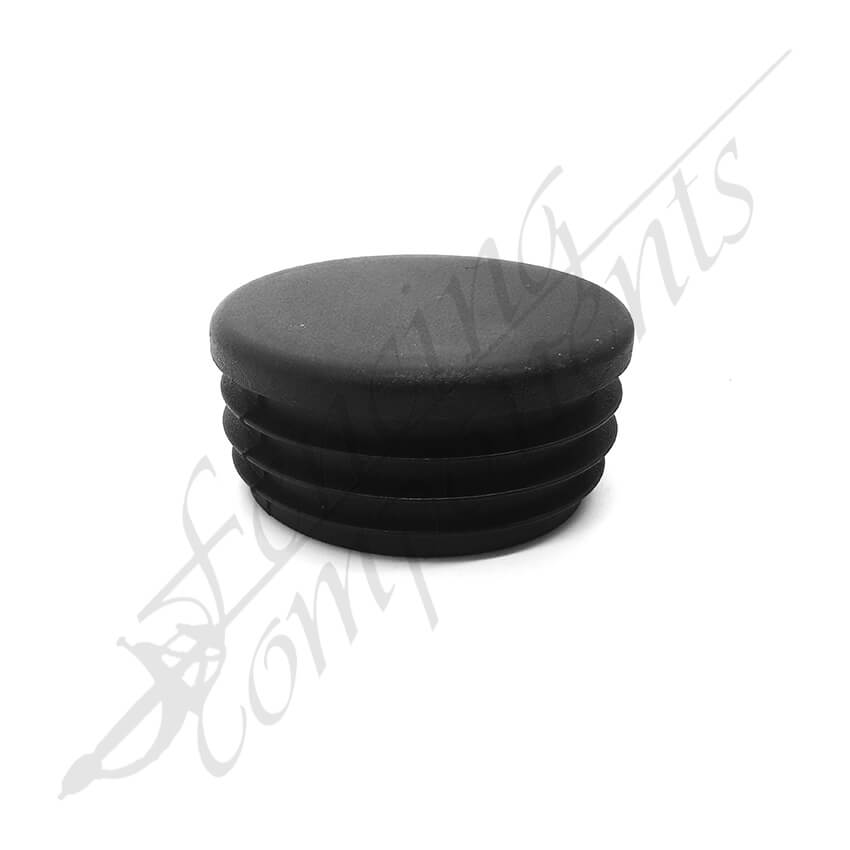 Round Plastic Cap - 42mm (32NB)(Black)