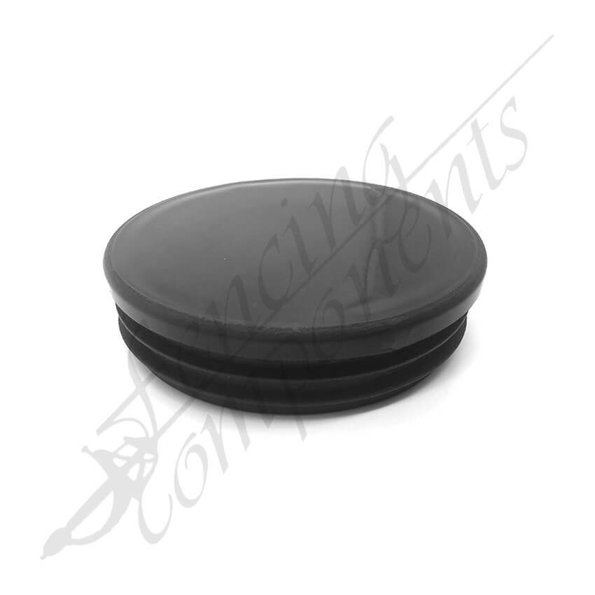60mm (50NB) Round Plastic Cap - Black
