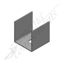 U Bracket for 50x50 post Galvanised steel (fits inside SHS)