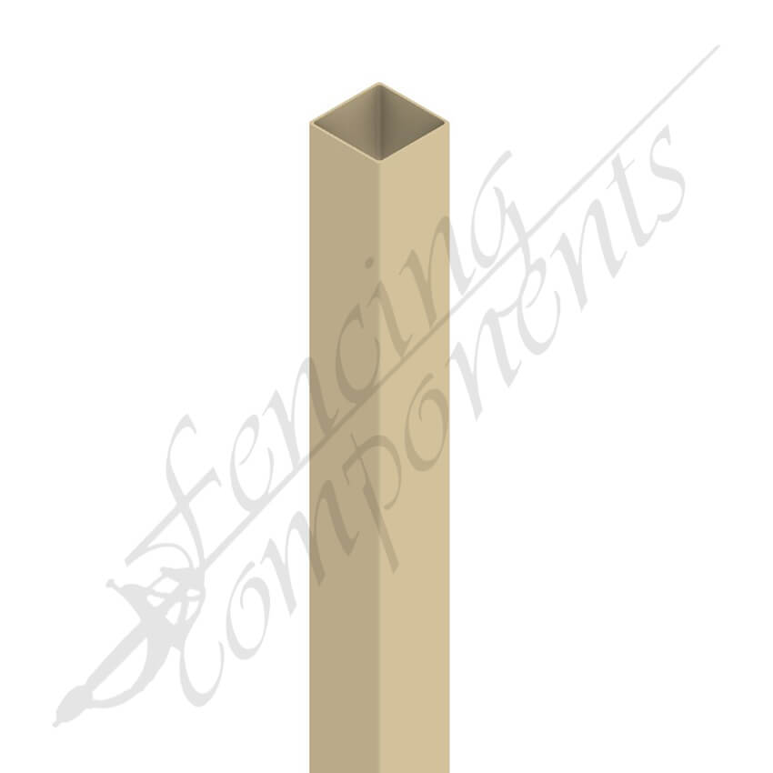 50x50x3000 3.0m Steel Post (Merino/ Terrace/ Paperbark) #3 (warped)