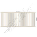 Aluminium Fence Pool Panel CERTIFIED FLAT TOP 3.0W x 1.2H (Primrose/ Domain) 70mm Gap