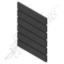 ModuSlat© Aluminium Slat 65x16x1.4mm 6.5m - Satin Black
