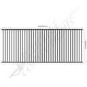 Aluminium Fence Pool Panel CERTIFIED FLAT TOP 3.0W x 1.2H (Grey Ridge/ Woodland Grey/ Slate Grey) 70mm Gap