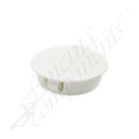 Round Plastic Plug - 40mm (White)