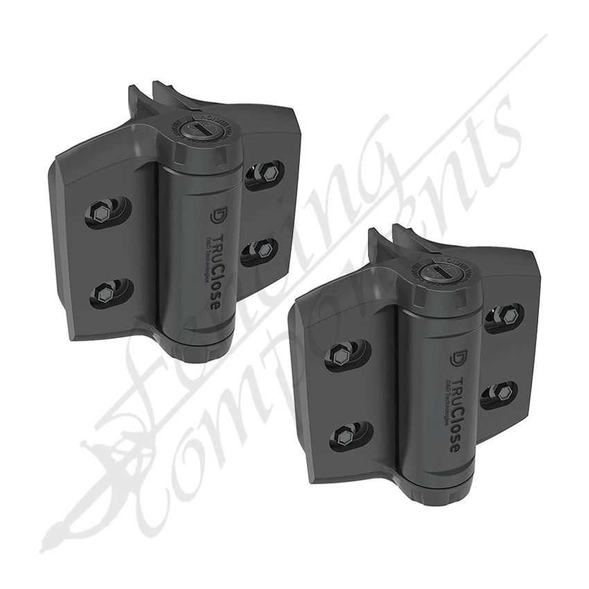 D&amp;D Truclose® Series 3 - Heavy Duty Self Closing Hinges for Round Post Gate Frame 48-51mm [PAIR]