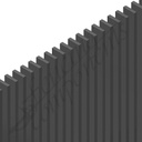 Aluminium Slat 65 Blade Fence Panel - 2400W x 1500H - Monument