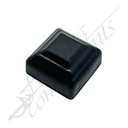 50x50 Aluminium Square Cap Decorative (Black)