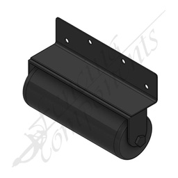 [1013-155-BLK] 65 Dia x155mm Nylon Top Roller (Heavy Duty Bracket) - Black [PAIR]