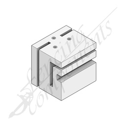 [1023WHI] 60x75mm Sliding Block - White (Cut)