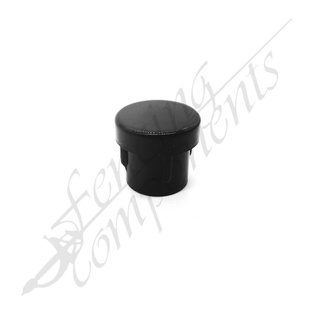 Round Plastic Cap -16mm (Black)