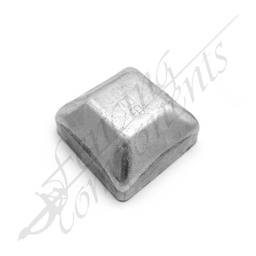[2031] 50x50mm Steel Square Cap Pre-Gal 1.2mm thick