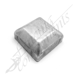 [2032-GAL] 65x65mm Steel Square Cap Pre-Gal 1.2mm thick