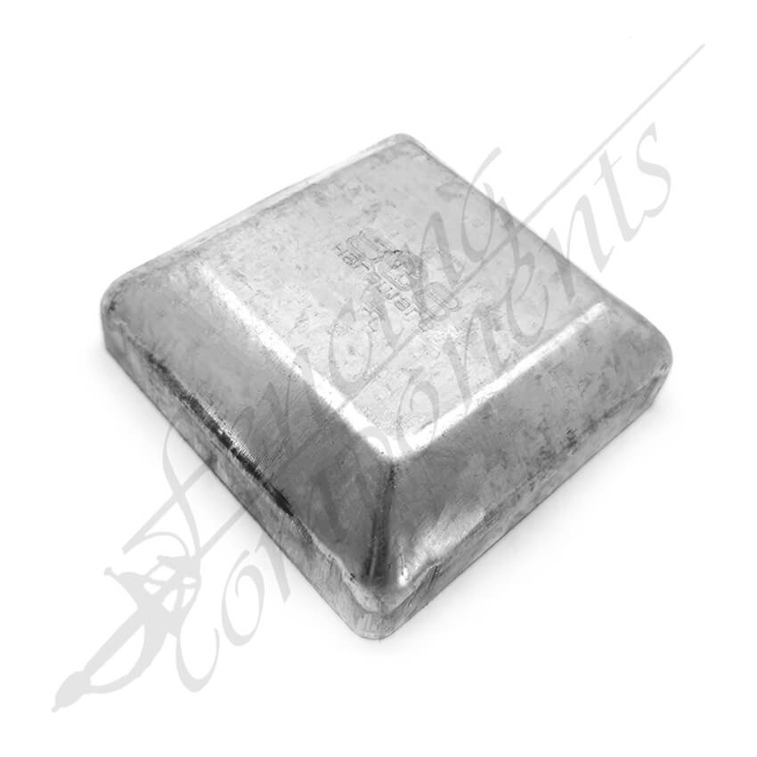90x90mm Steel Square Cap Pre-Gal 1.2mm thick