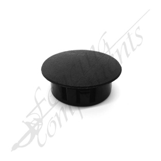 Round Plastic Plug - 25mm (Black)