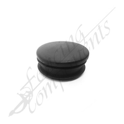 [2043] Round Plastic Cap - 35mm (25NB)(Black)
