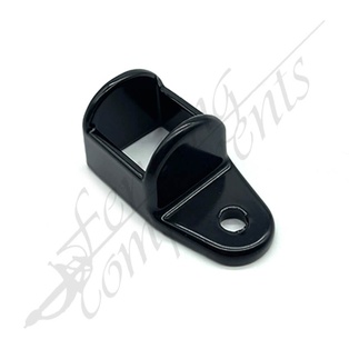 25x25 Single Lug Fence Bracket Aluminium (Black)