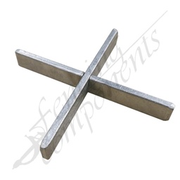 [4051] 90mm Cross Steel Zinc 15x5 [PAIR]